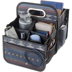 컵 홀더 칸막이가 있는 하이 로드 카 정리함 - 운전자를 위한 앞좌석 또는 어린이를 중간 좌석 휴대용 캐디 핸들 포함, Southwest