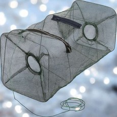 지퍼형 미끼주머니 물고기 사각통발 통발미끼통 그물망 그물 어구