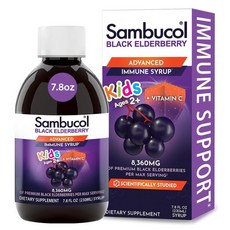 Sambucol 아동용 블랙 엘더베리 시럽 220ml, 1개
