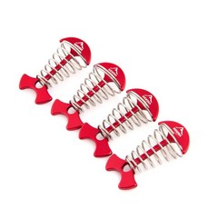 WIDESEA 캠핑 조정 가능 데크 텐트 로프 스테이크 윈드 물고기 페그 카라비너 버클 나선형 모양의 보드, B