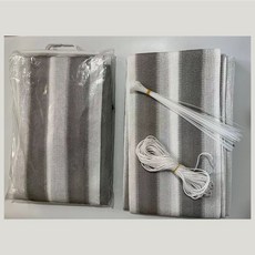 陽台防曬防窺網 美觀防窺視通風透氣 台灣出貨 防止掉落, 灰白條紋, 灰白條紋