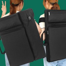화구가방 디자인 아트 수납가방 미술박스 백팩, 1세대 기본 [우아한 블랙]