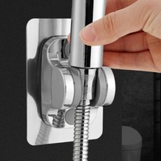 무타공 접착식 샤워기 헤드 거치대 2컬러, 상세페이지 참조