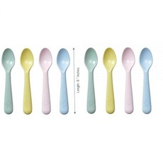 IKEA KALAS 8 no of Spoon 혼합 색상 플라스틱, IKEA KALAS 8 no of Spoon, 혼합 색