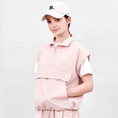 [체스골프-기획상품] 메브린 여성골프 반집업조끼 쿨아노락조끼 여성여름골프조끼