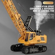 장난감자동차 다이캐스트 합금 원격제어 시뮬레이션 대형 크레인 RC장난감, 12.Large 15 CH white