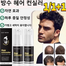 1/1+1 방수 헤어 컨실러 자연 효과 가볍고 세탁이 용이합니다, 1개, [1+1]블랙*2