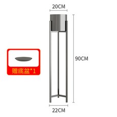 화분 받침대 철제다이 거실 인테리어 스탠드 식물 화분대 거치대 베란다 선반 철재, 올블랙 라지, 1개