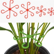 DU배몰 식물 지지대 식물고정클립, 블랙