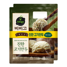 (냉동)비비고 수제(진한)고기만두400gx4개, 400g, 4개