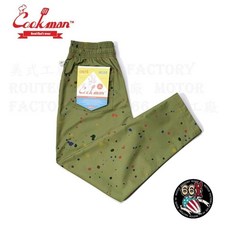 《美式工廠》美國COOKMAN Chef Pants 醬飛濺 橄欖色 廚師褲 工作褲, 1個, S