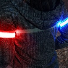 야간 라이딩 팔착용 발광 밴드 시인성 향상 조깅 러닝 산책 안전 반사 충전식, 1개, B100-그린(낱개)