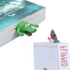 3D 책갈피 귀여운 상어 북마크 악어 북갈피MCL, 악어_ONE