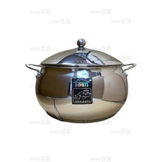 HKM 夢幻湯鍋系列 火鍋湯鍋 底部特厚, 1個, 球型,26cm