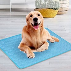 애완용품 메쉬 반려동물 쿨매트 냉감 패드 침대 통기성 블루M, 블루 M, 1