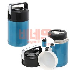 보온죽통 1L 블루 보온밥통