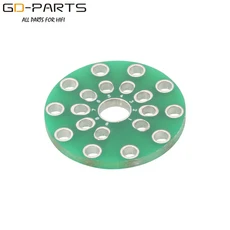 CMC 4pin 5pin 6pin 7pin 8pin 9pin 튜브 소켓 Hifi 오디오 빈티지 튜브 앰프 DIY 용 양면 PCB 보드 어댑터, 1개, 기타, 01 For 9pin-Green
