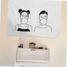 인테리어 S 원룸포스터 부착식 패브릭 거실그림 소품 59000EA 1EA, 본상품