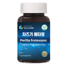 윌케어 차즈기 메타정 국내산 추출물 600mg x 60정, 5개