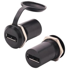 PENGLIN 디스플레이 포트 패널 마운트 커플러 2개 8K@60Hz DP 1.4 암-암 연장 커넥터 HDTV 모니터 노트북 프로젝터와 호환, Round type(2PCS)