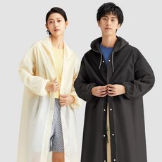 남여공용 휴대용 스타일리쉬 레인코트 우비, 1개, 옐로우