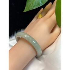 蔓華翡翠玉鐲 56.1mm黃加綠雙彩翡翠玉鐲 附台灣大證 天然翡翠A貨