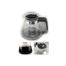 레스토랑 뷔페 주방 내열 유리 눈금 드립 커피 주전자 800ml