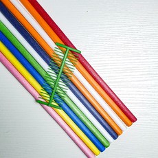 칼라 공작 수수깡 학교 교재 성인 취미 공예용품 초등 미술 만들기수업 집콕놀이