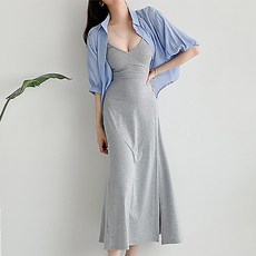 glamdivv 女裝 yuffel 絲帶長款無袖連衣裙 AE0816