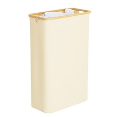 공간절약 대용량 접이식 틈새 빨래바구니, 1개, 베이지