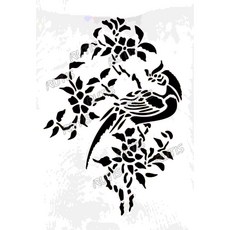 A40-0352 型染版 簍空模板 DIY 繪畫模版, 1個