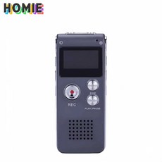 HOMIE 초소형 레코더 휴대용 고음질 레코더 디지털레코더 고성능 스마트대화면 8G 레코더로 장시간 사용, 그레이, N28