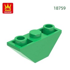 경사 반전 블록 컬러 벽돌 조립 부품 로트당, 4. 46.Green, 1개