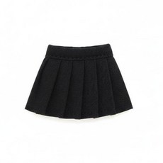 shangren 1/12 스케일 인형 치마 여름옷 주름치마 교복 디자인 (취미용), 블랙 D325