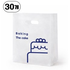 반투명 비닐 쇼핑백, 30개, 케이크