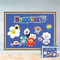 모두의취미 트루즈 축하 500피스 캐릭터 직소퍼즐, 1개, 액자세트(매트골드)