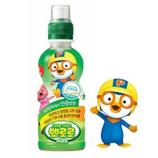 팔도 뽀로로 뽀로로음료수 x 12개 6종 딸기 사과 밀크 블루베리 바나나 보리차, 1개