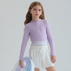 오르웨인 여아 반집업 래쉬가드 세트 주니어 어린이 키즈 상하세트