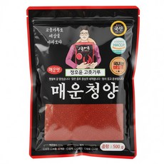 정호윤 고춧가루 태양초 매운 청양 고운고추가루, 1개, 500g