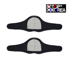 탑코리아 토르마린 자가발열 목보호대 발열 찜질 벨트, 2개