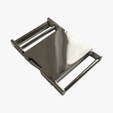 메탈 버클 35mm 금속 크로쉐 가죽공예 하네스 벨트, 1개, 실버