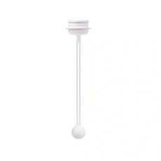 寶寶吸管杯替換組，柔軟矽膠吸管，360度加重球，安全材質，透明易清潔, 1個, 1入