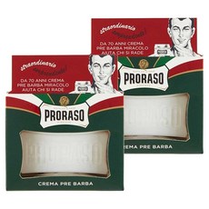 프로라소 프리-쉐이브 크림 유칼립투스 민트, 2개, 100ml