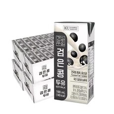 건국두유 검은콩 두유 190ml 96팩, 96개