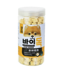 by DOG 狗狗凍乾零食，多種口味可選，無添加安心保證，訓練獎勵最佳選擇, 85g, 1個, 鱈魚