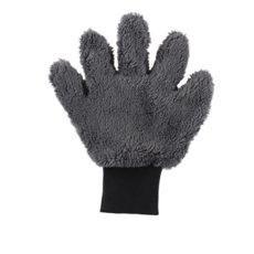 갱카 차량용 세차장갑 세차 글러브 극세사 핑거 워시미트, 그레이, 1개