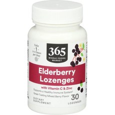 365 홀푸드마켓 엘더베리 아연 로젠지, 30정, 1개