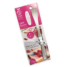 leye果醬匙，前端懸浮設計不沾桌面，薄邊易刮取，不鏽鋼材質經久耐用, 1個