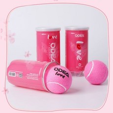 odea歐帝爾 專業粉色網球Love 天龍pink 女士初學訓練網球 限量款 LXOS, 歐帝爾love桶裝三桶, 1個