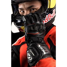 【Jccrew裝備庫】法國 IXON RS Replica碳纖維長手套 短手套 打洞 賽道 競技 運動 賽車 中上貴京, 黑,M